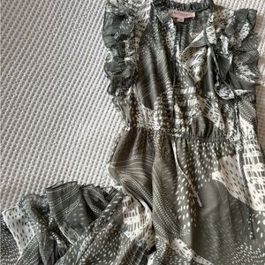 PHILOSOPHY Green and White dress